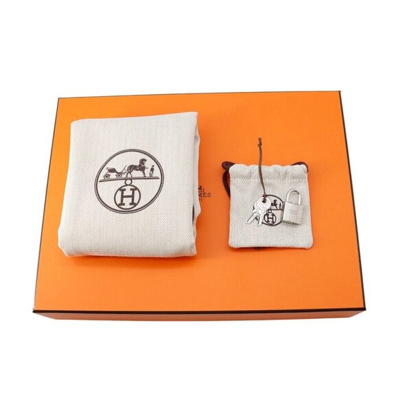 HERMES Picotin Lock Blanket Size PM Toile H/Swift Leather Black /Ecru/Fauve/... - Picture 5 of 7